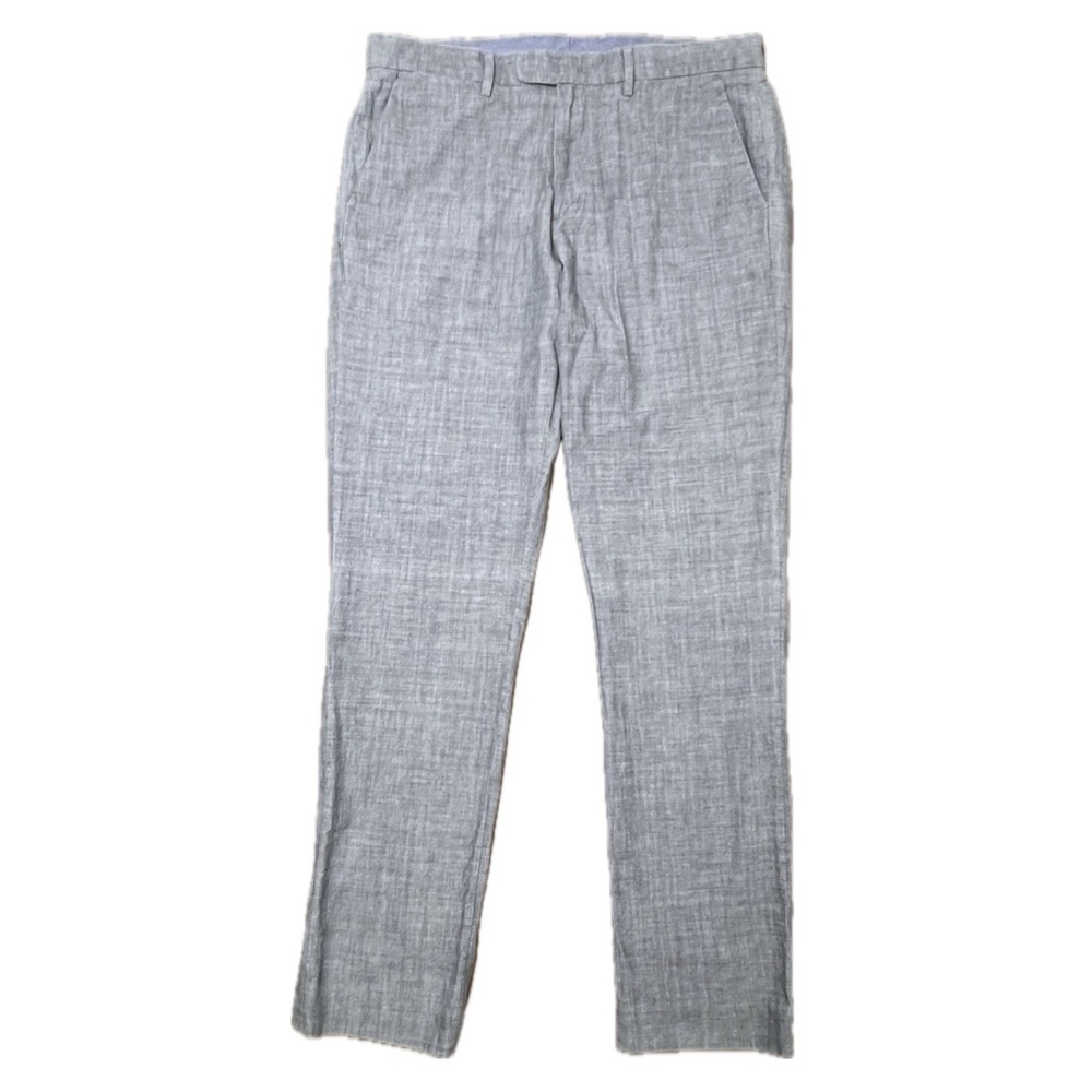 J. Crew Pants Men’s Bowery Slim Chambray Blue Lightweight 100% Cotton W 32 L 32 - Picture 10 of 14